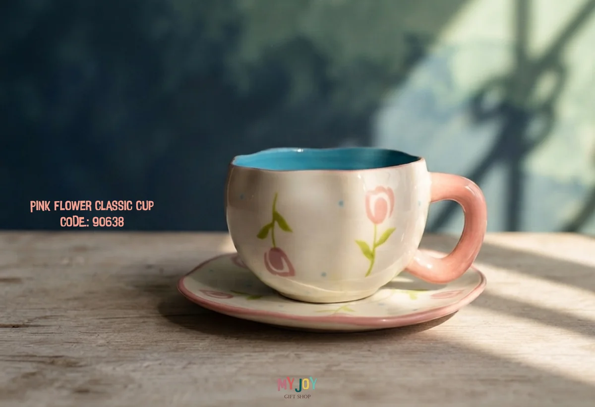 Pink Flower Classic Cup