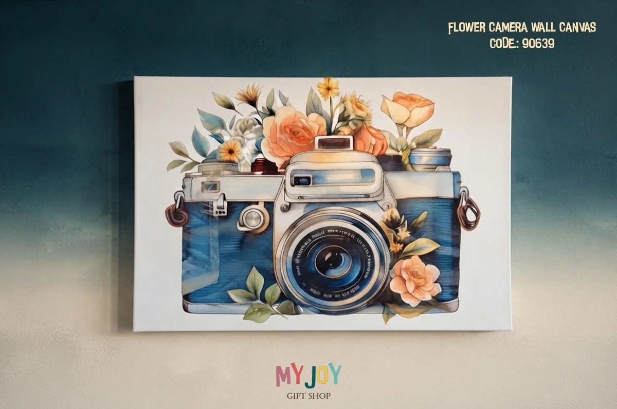 Flower Camera Wall Canvas