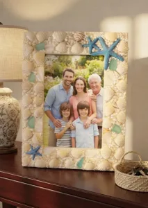 Coastal Seashell Picture Frame