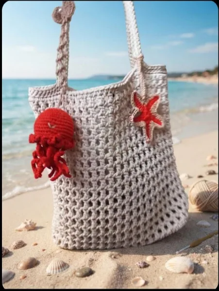 Ocean Breezes Crochet Tote