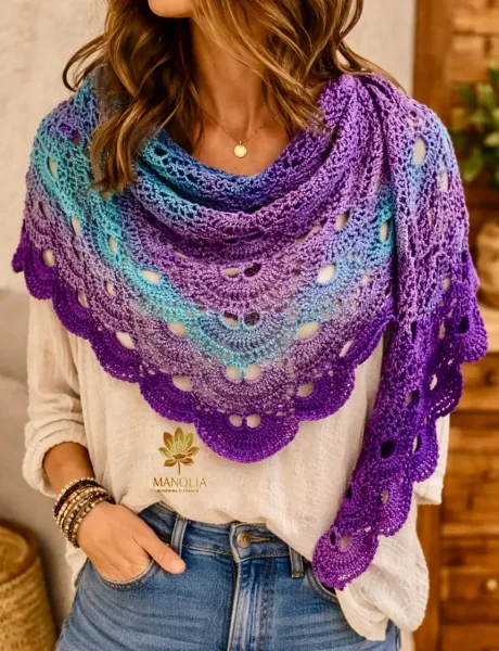 Custom Made Virus Shawl